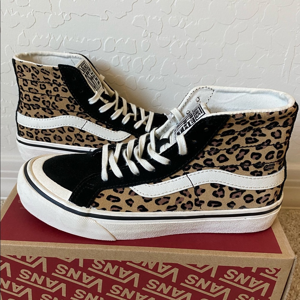 Vans Leopard High Tops, Sk8 Hi